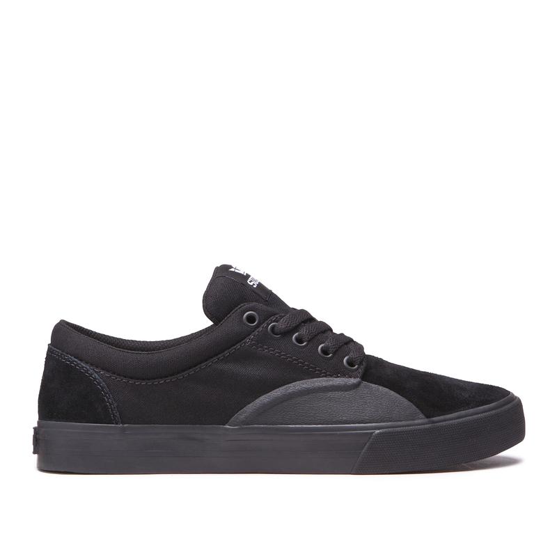 Zapatillas Bajas Supra Argentina Mujer - CHINO Negras / Gris Oscuro (JYCDT-2460)